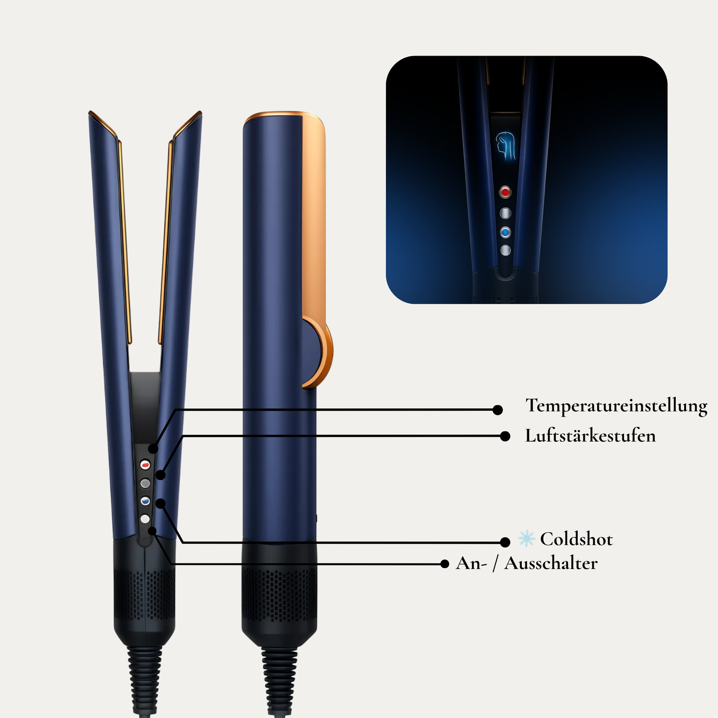 AirGlide 2-in1 Glätter und Föhnstyler