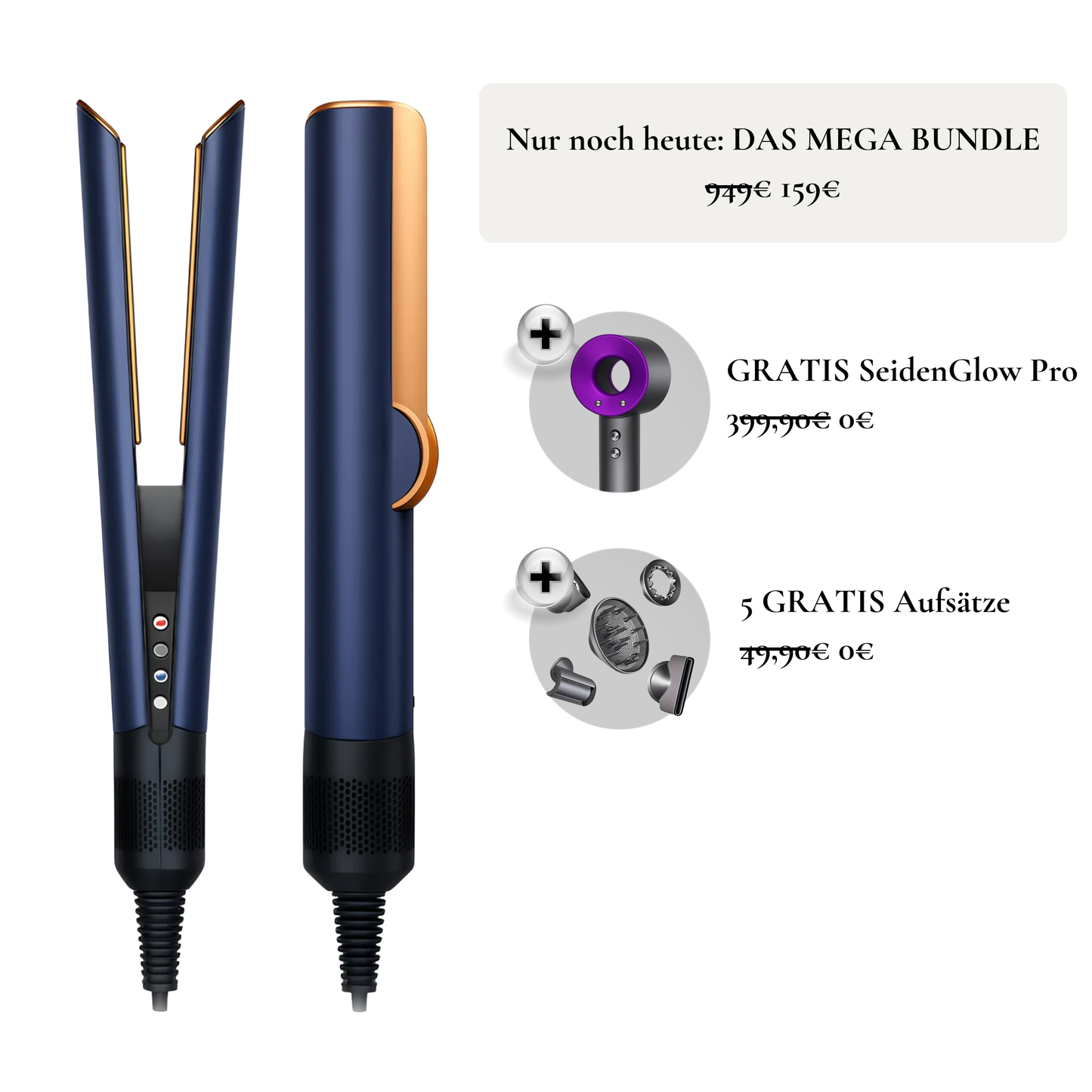 AirGlide 2-in1 Glätter und Föhnstyler